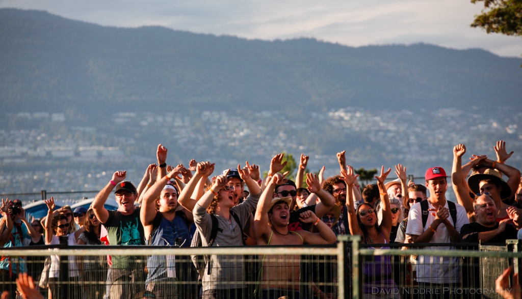 Happy crowd at Vancouver Folk Music Festival 2016